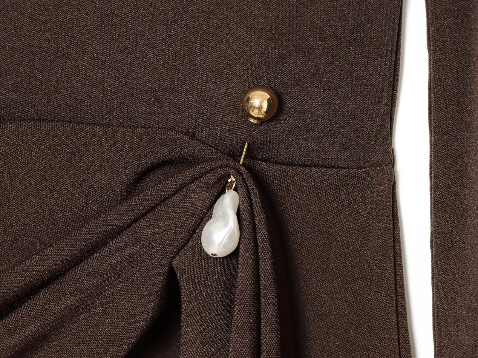 데이브 & 디 프랑스 미니멀리스트 여성 의류 새틴 플리츠 플루트 드레스 여성 블랙 커피 우아한 파티 드레스 베스 티도스 여성 드레스