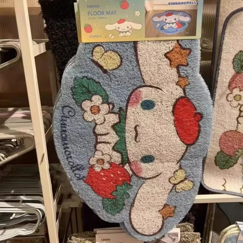 Sanrio Mat Non Slip Carpets My Melody Cinnamoroll Entrance Door Mat Toilet Bathroom Carpet Dirt Resistant Foot Mat Doormat