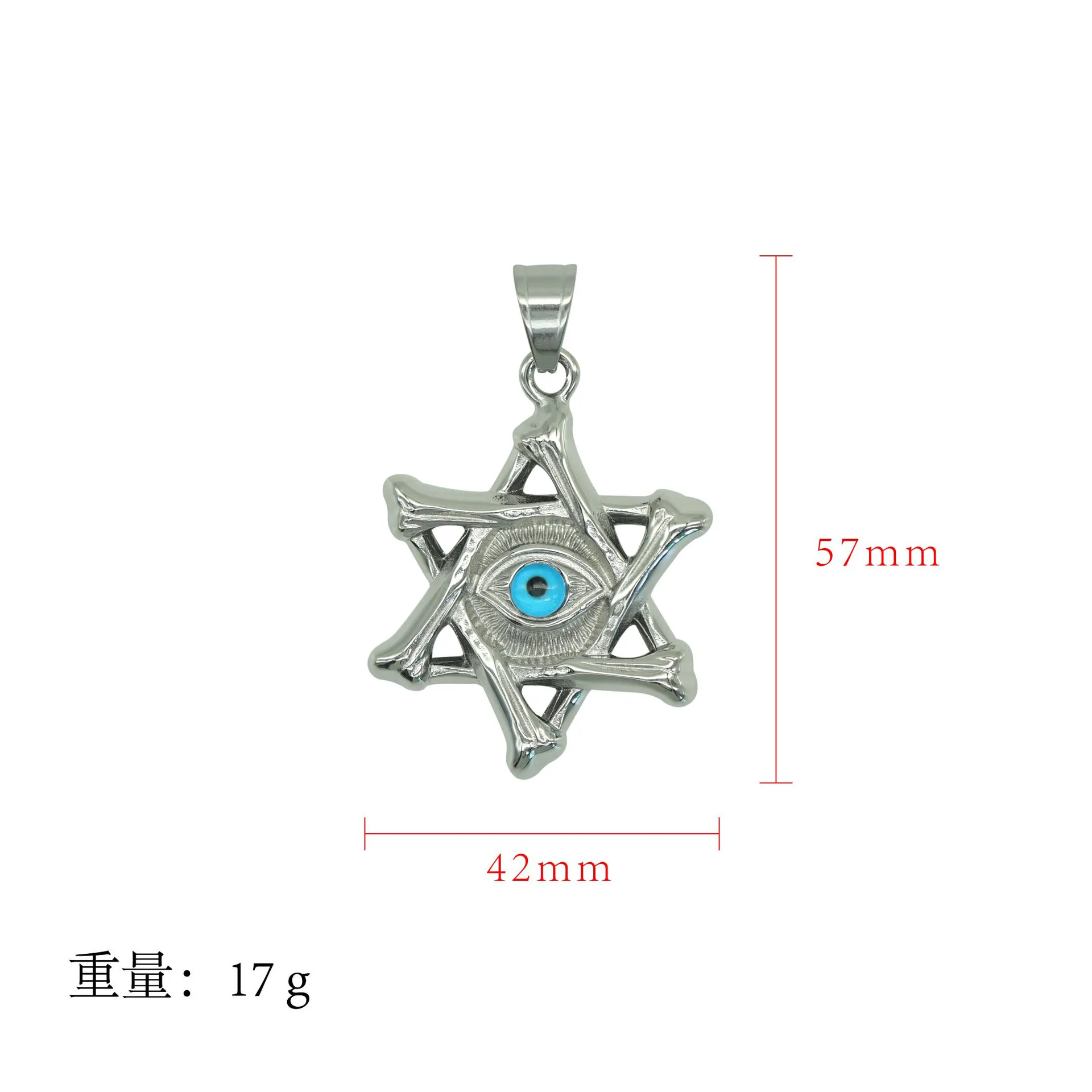 جديد hexسداسي قلادة قلادة الرجال موضة عيون الفولاذ المقاوم للصدأ قلادة للرجال مجوهرات هدية #5