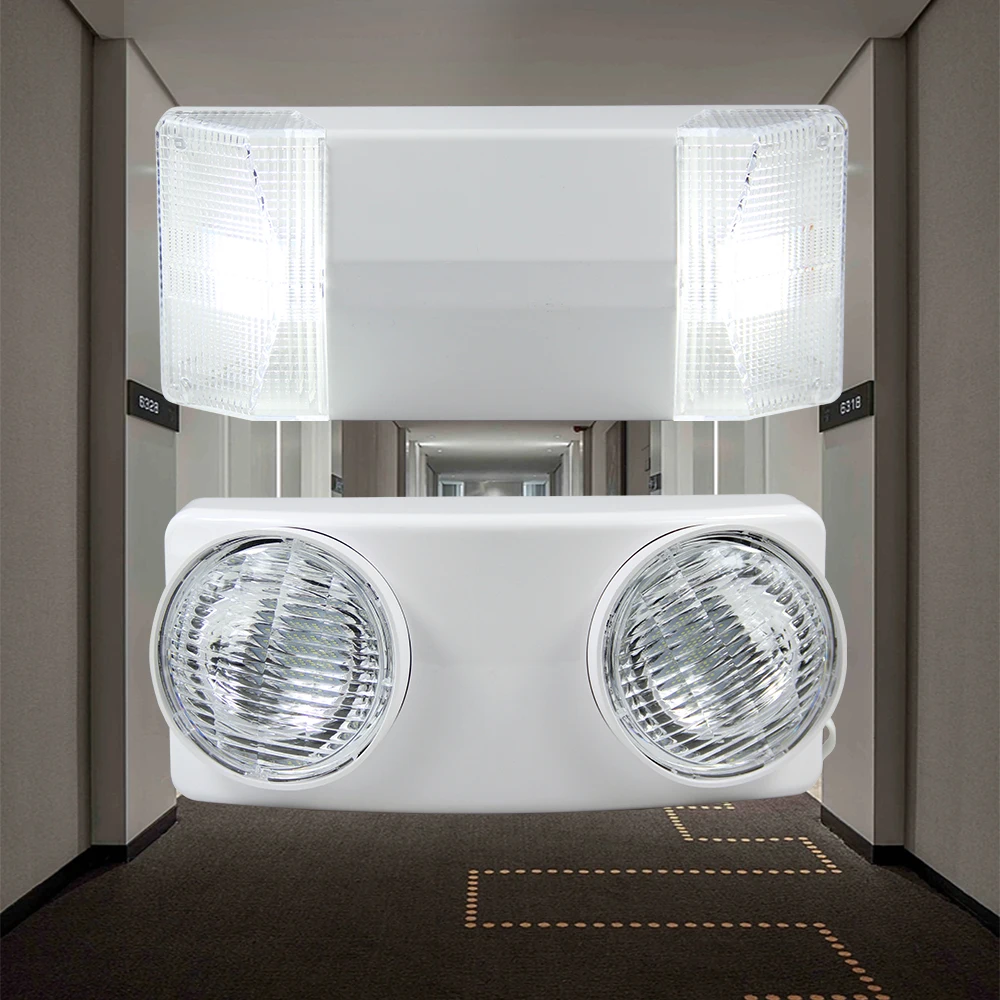 LED Fire Fighting Light Emergency Evacuation Exit Light Wall Mounted Rechargeable Emergency Lamp Indoor Light for Power Outage