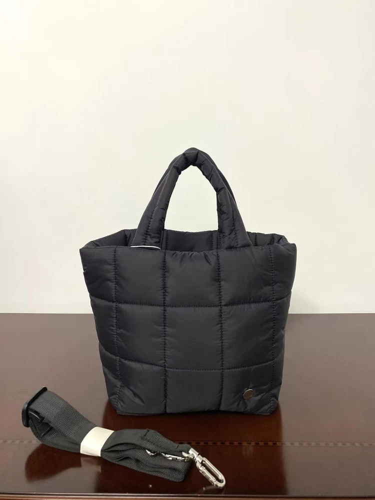 

Waterproof Small Foamy Crossbody Bag Detachable Shoulder Strap Handheld Tote Casual Chic Style Square Shape Ladies Purse