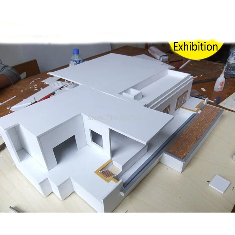 1 ชิ้นสีขาวพีวีซีโฟมบอร์ด Handmade ชุดทำวัสดุพลาสติกแบนสำหรับ DIY อาคารวัสดุ 300x200mm
