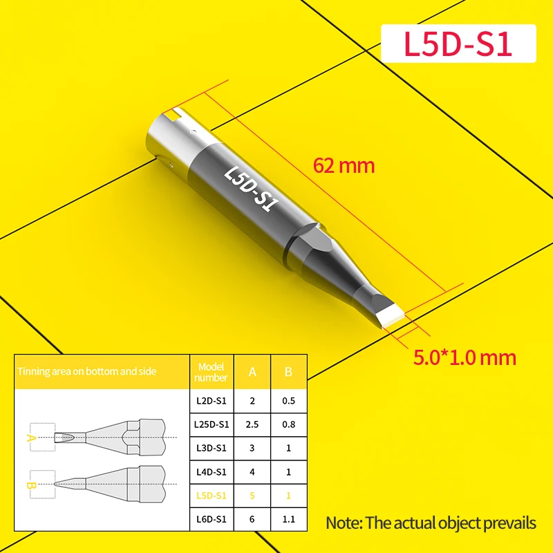 Replacement Unix L Series Soldering Iron Tip Pure Copper Lead Free For Unix Soldering Machine L2D-S1 L3D-S1 L25D-R L4D-N L5D-R