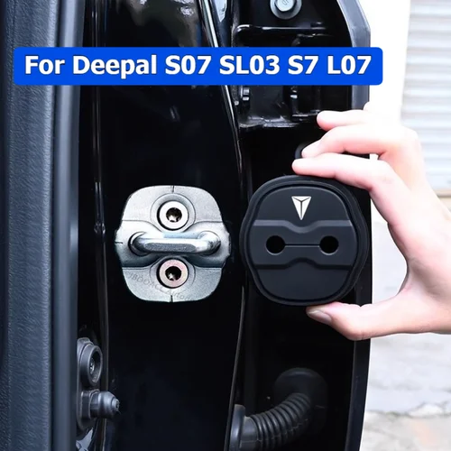 ‌ Para Deepal S07 SL03 amortiguador de puerta de coche cubierta de cerradura de puerta de coche de silicona funda protectora a prueba de herrumbre Protector de accesorios de coche