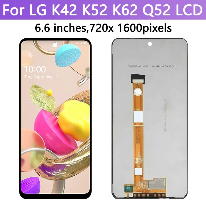 LMK420 LMK520 LMK525H LM-Q520N Premium Lcd For LG K42 K52 K62 K62+ Q52 LCD Display Touch Screen Digitizer Assembly