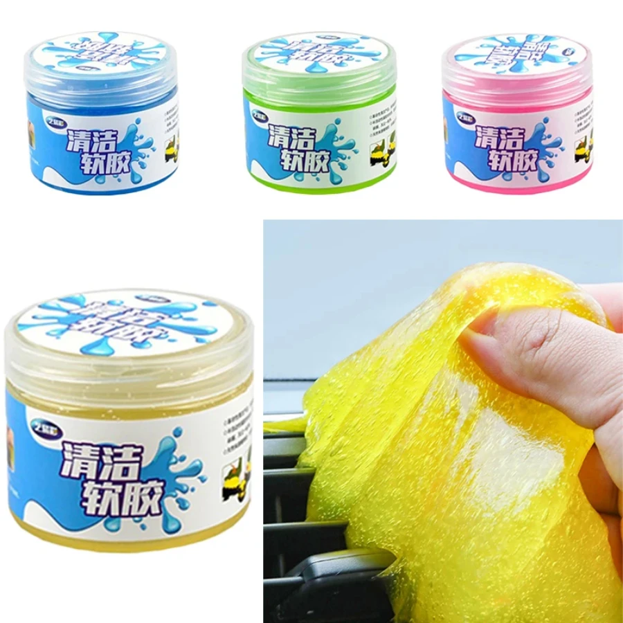 

Car Air Vent Dashboard Cleaning Gel Multiuse Reusable Dirt Cleaner Gel Keyboard Laptop Car Interior Dust Dirt Remover Gel
