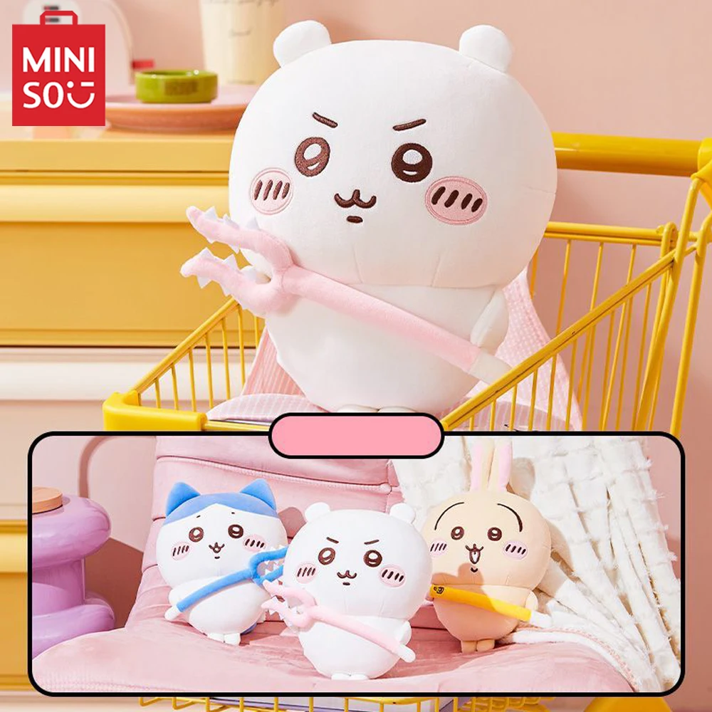 

MINISO Chiikawa серия Hachiware Usagi плюшевая кукла игрушки аниме мультфильм милая мягкая плюшевая кукла диван орнамент девочка подарок на день рождения