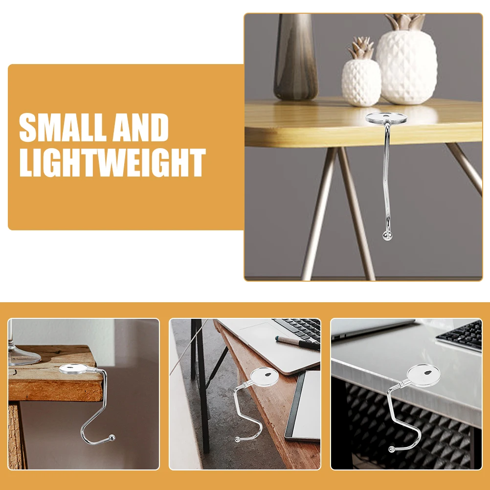 

20 Pcs Purse Holder for Table Bag Hook Desk Hooks Hanging Bags Non-slip Portable Student