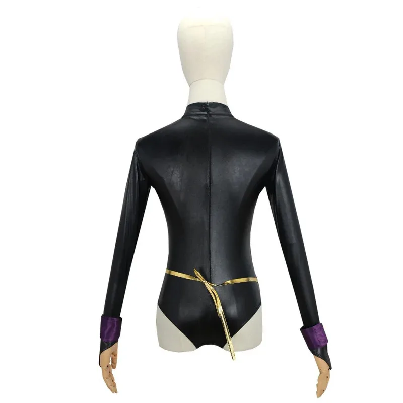 تين تيتانز رافين أزياء تنكرية شعر مستعار ديلوكس بذلة حزام الأرجواني عباءة هالوين موحدة للنساء ir;l5