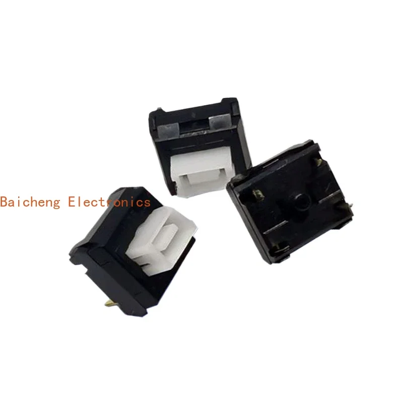 10PCS Mechanical keyboard key switch 12 * 12 * 12 reset 4-pin white axis lightly touches gold-plated foot with sound