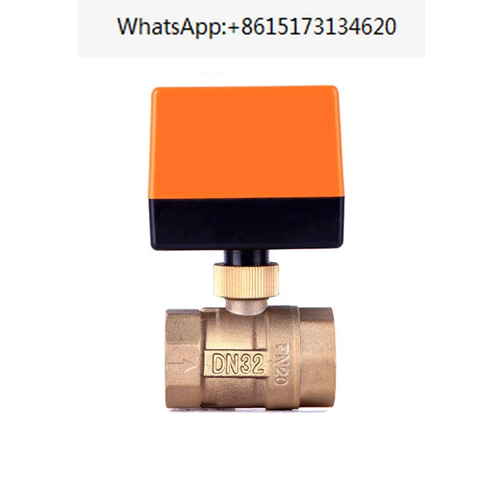 DN15 DN20 DN25 DN32 DN40 Electric Ball Valve AC220V 3-wire 2 Control Brass Thread Electric Ball Valve Stable