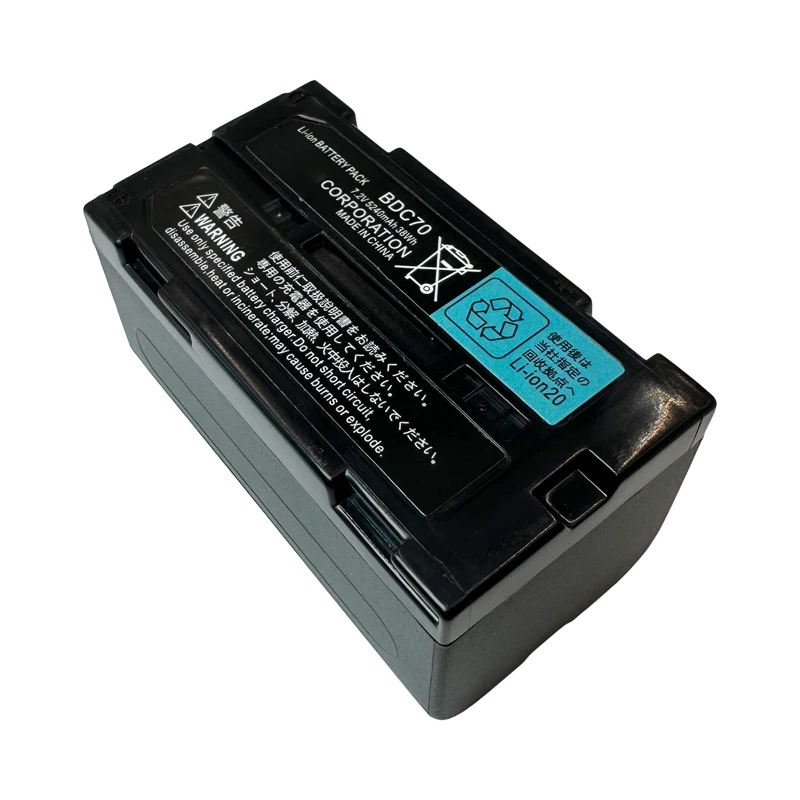 Imagem -05 - Bateria Li-ion Bdc70 para Estação Total Top-con es cx Sokkia fx Conjunto x Série Ferramentas de Topografia 7.2v 5240mah Novo