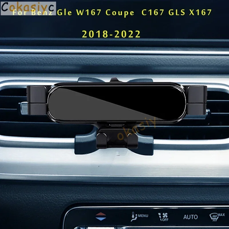 

Автомобильный держатель телефона для Mercedes-Benz Gle W166 W167 Coupe GLS X167, автомобильный Стайлинг, кронштейн, GPS, вращающаяся поддержка, мобильные аксессуары