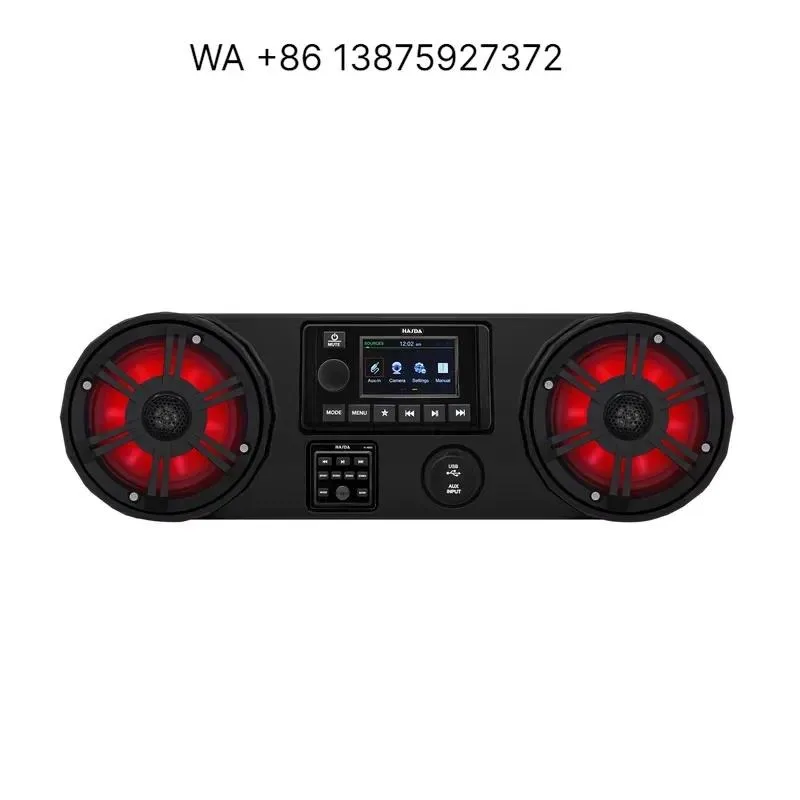 Wmwmnu New Design for HASDA LED Soundbar Powerful Sound Effect Durable Marine Audio Accessories Piston Part Waterproof IP66