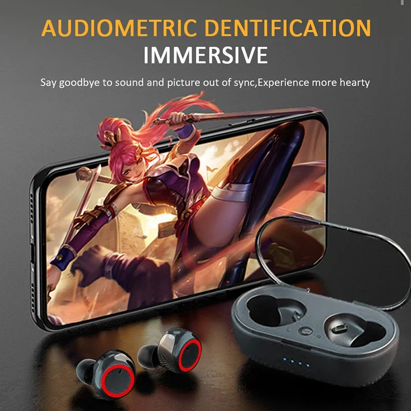 Y50 Wireless Bluetooth Headphones Hifi Stereo Noise.cancelling Earbuds In Ear Touch Headsets Music Sport Earbuds For Smartphones