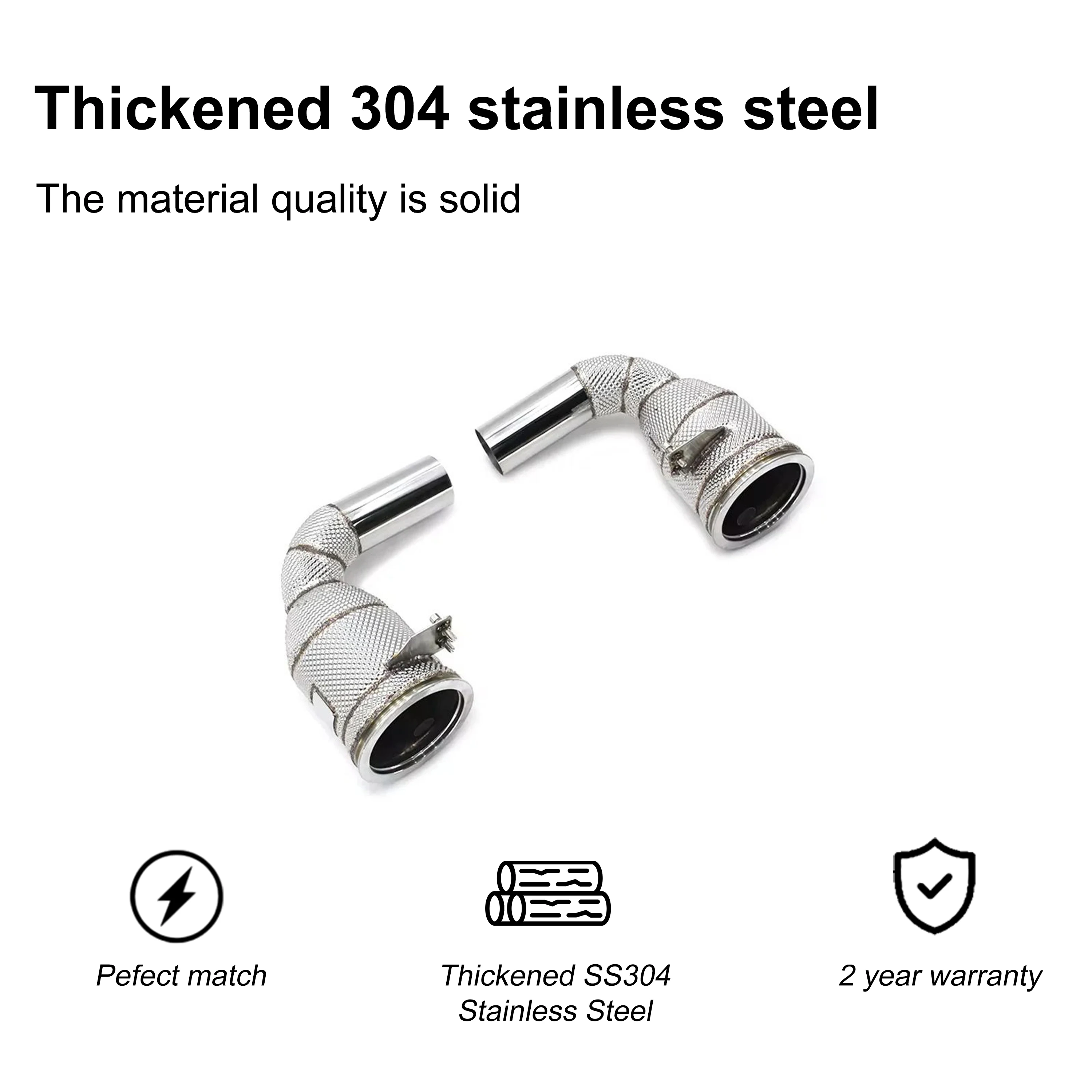 ACE für Porsche 911 992 3.0T Hochleistungs-Auspuff-Downpipe SUS304 Hochwertiger Auspuffkrümmer mit Katalysator Auspuffrohr – Detail 6