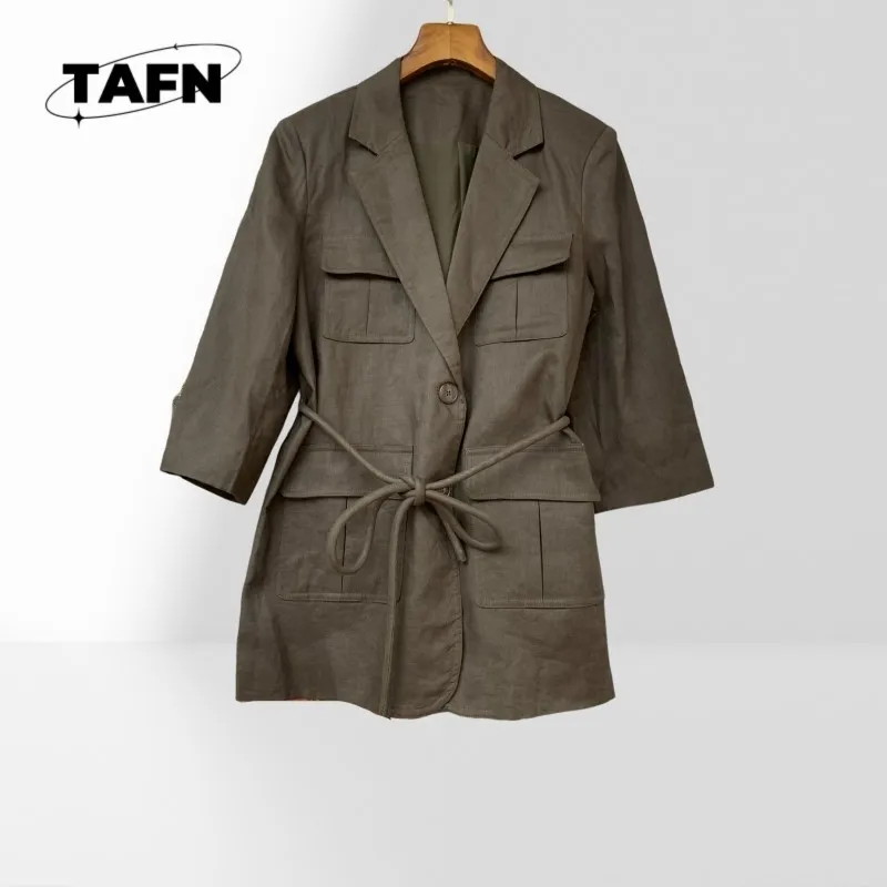 

Simple High Quality Linen High Street Simple Graceful Classic Men's Suit Jacket Stylish and Comfortable AE0402