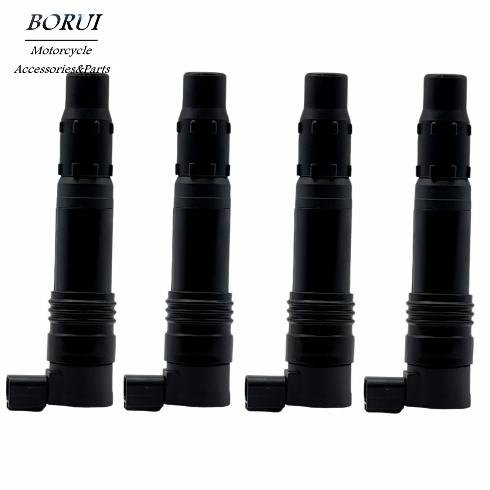 4pcs Ignition Coil for Suzuki 1000 GSX-R 600 GSX-R 750 GSX-R 1300 GSX-R Kawasaki ER-6F ER-6N 129700-4400 33410-35F10 F6T547