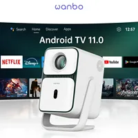 Wanbo T2 Ultra Andorid TV11.0 1080P Projector Support 4K Proyector 500Ansi 120° Rotating Protable Home Beam Smart  Projector