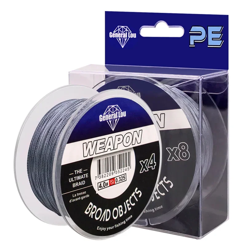 JINGYU-Super Strong Braided Fishing Line for Anglers, PE Line with 8 Strands and High Tensile, Braided Cord, Braided 8 Core, X4