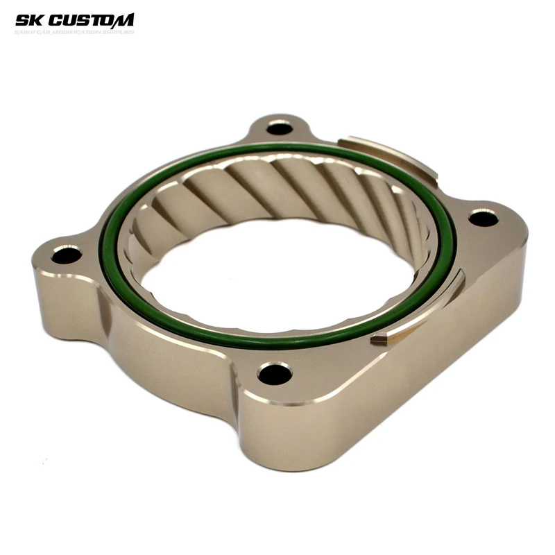 カスタムスロットルボディスペーサートヨタプラドアルファードレクサス GS ES RX 350 1GR 2GR 3.5L 4.0L エンジンインテークマニホールドアダプター