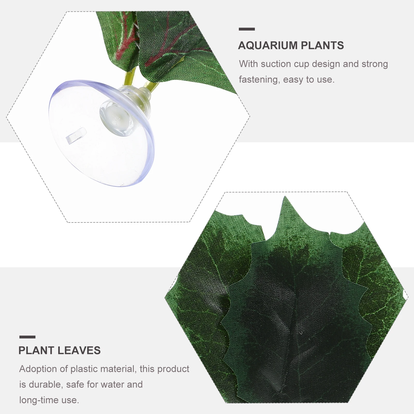 

4 Pcs Plants Artificial Leaves Faux Aquatic Fake Aquarium for Fish Tank Reptile Decor Decorations