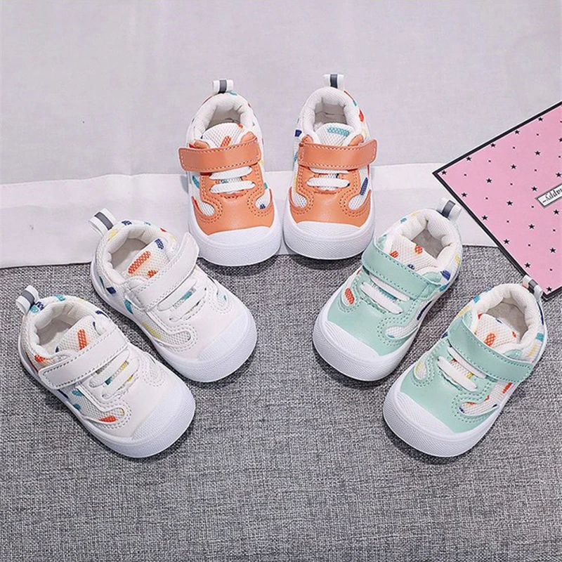 Baby Walking Shoes Spring Autumn Mesh Soft Soled Functional  Boys Girls 1-3 Year Sneakers For Kids Baby Girl