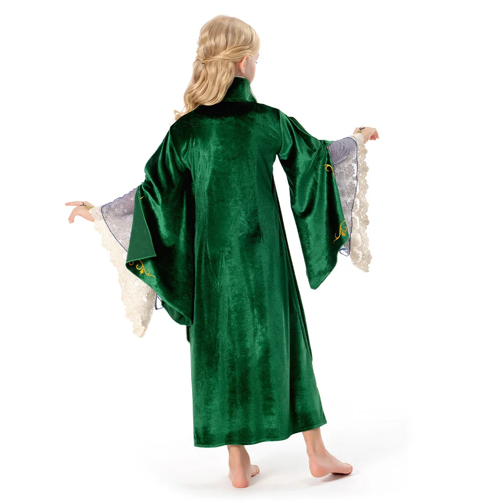 Kids Children Sarah/Mary/Winifred Sanderson Cosplay Costume Dress Outfits Halloween Carnival Suit