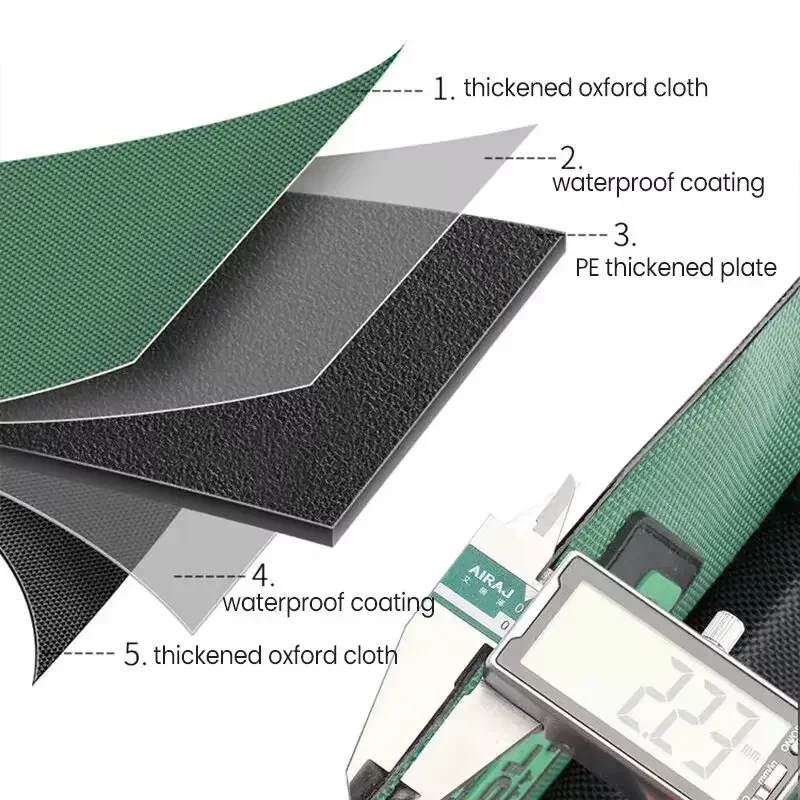 23 Inch Large Capacity Portable Tool Storage Bag with Wear-Resistant Multiple Pockets (2024 New)