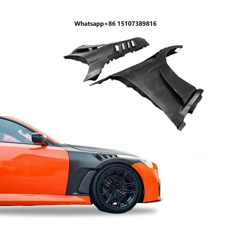 For 2023+ M2 G87 Dedicated Carbon Fiber Leaf Panel Car High-quality air Vent Carbon Fiber Front Bumper Side Panel Decoration