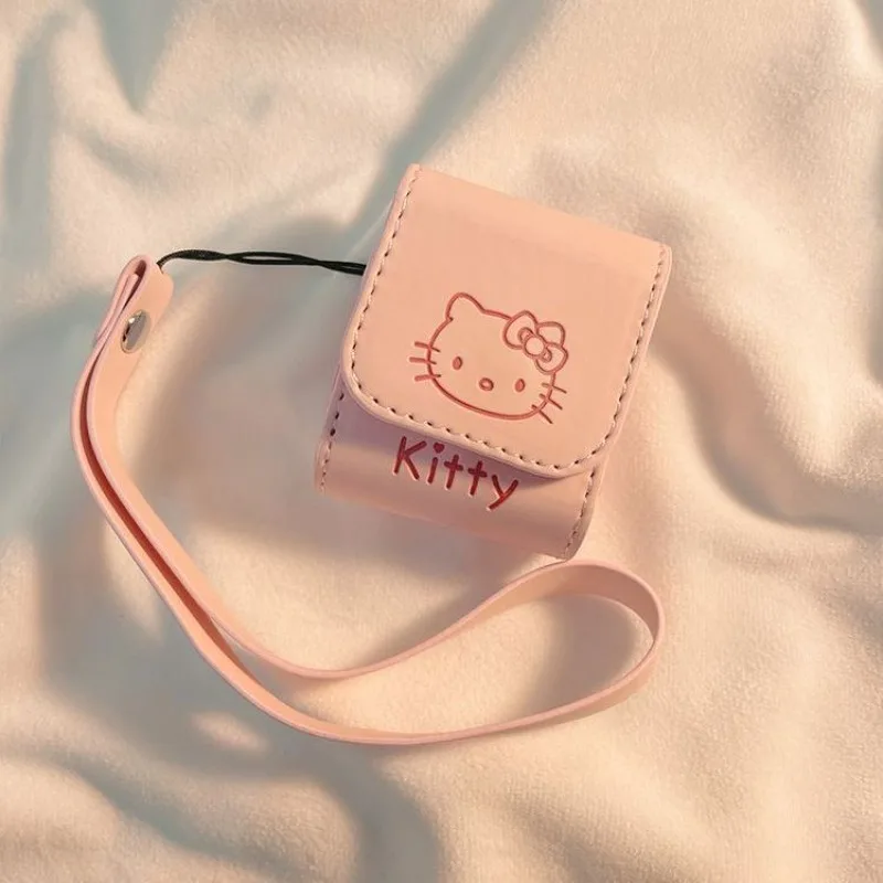 سانريو مرحبا كيتي الوردي بو الجلود سماعات حالات ل Airpods 1 2 3 4 Pro Pro2 الإبداعية الكرتون أنيمي مكافحة الإفلات واقية