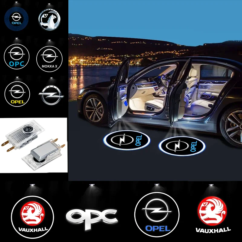 High-definition car door sign welcome light projection light For Opel Astra j g Insignia Corsa d Vectra c Zafira a Auto Gadgets