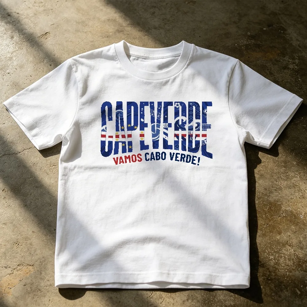 2026 Cabo Verde Soccer Shirt O-Neck Men Women Short Sleeve Fitted Family Match Soccer Fan Tee Supporter Shirt Men Clothing