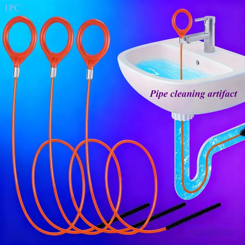 Sink Snake Hair Remover Tool, Flexible, Break-Resistant Plumbing Snake Drain Cleaner for Showers, Baths and Kitchen Sinks view 4