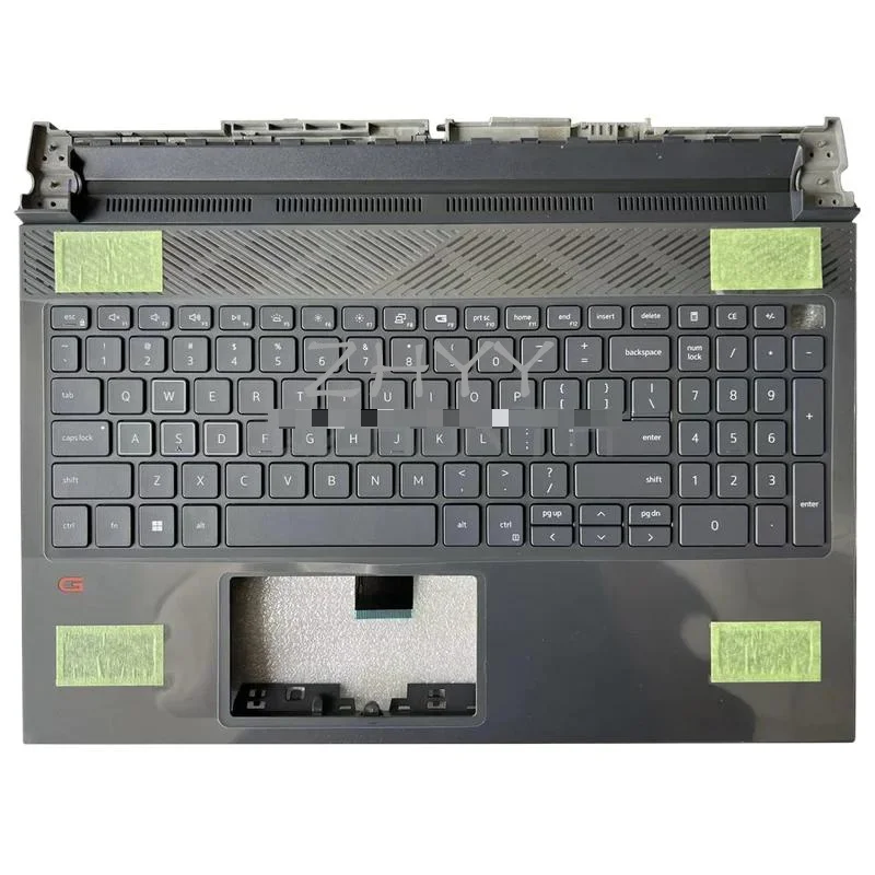 YY New For Dell Inspiron 15 G15 5510 5511 5515 Palmrest Upper Case with Backlit RGB Keyboard (Black) V256H 0V256H