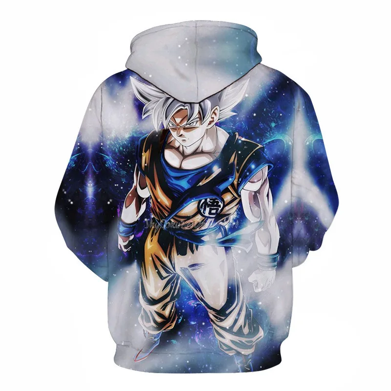 Dragon Ball series anime character Goku 3D digital printing hoodie with hood couple sweater trendy men and women can wear