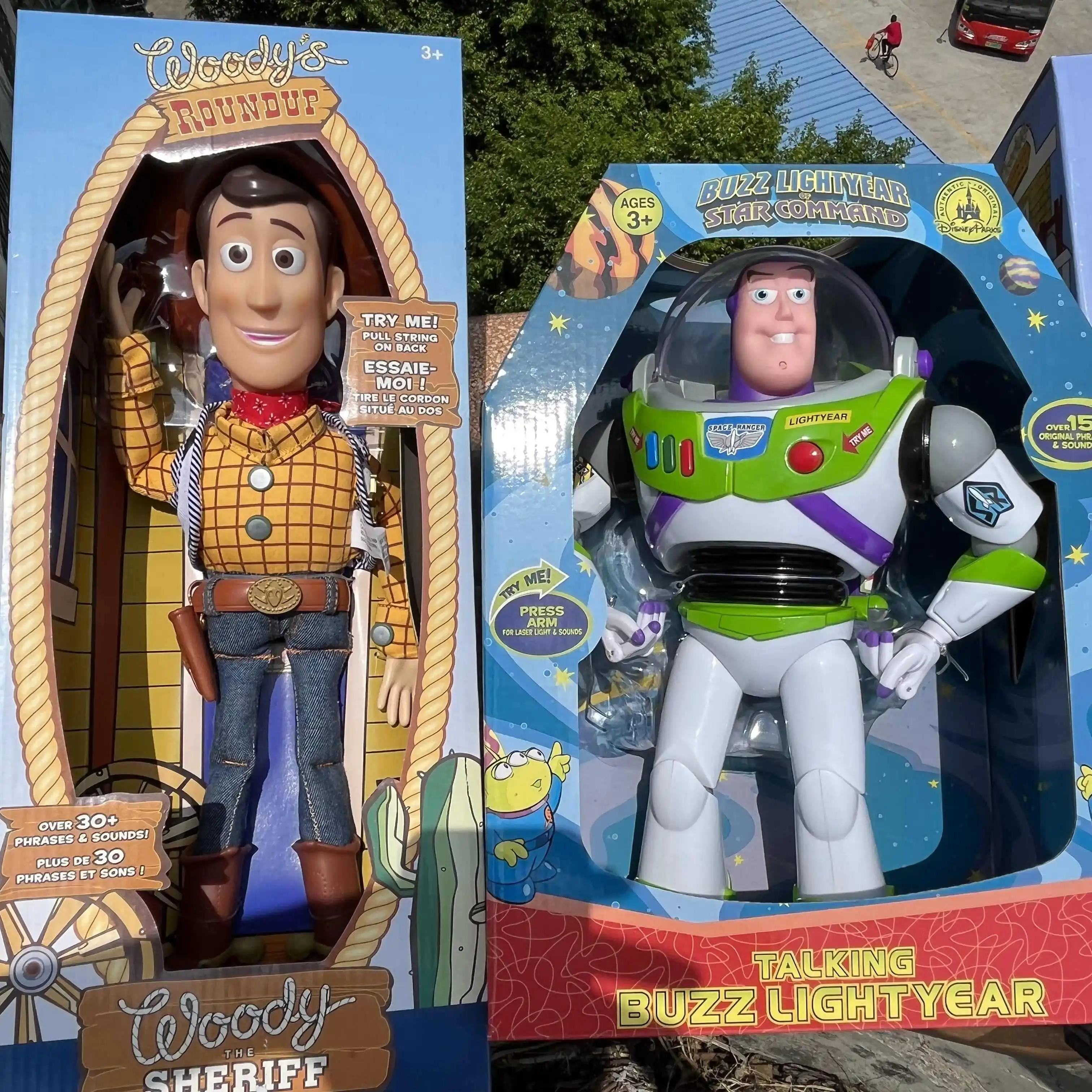 Disney Toy Story 4 Figures Talking Woody Buzz Jessie Rex Action Figurines Decor Model Collection  Gift