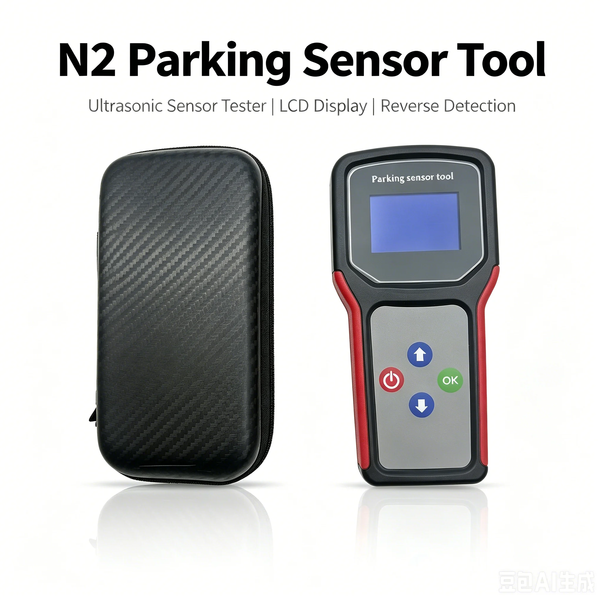 N2 Parking Sensor Tool Ultrasonic Sensor Tester Programming Tool LCD Display Reverse Detection Device