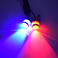 2x Strobe Motorcycle LED Signal Lamp Eagle Eye Light DRL Multicolor Motocross Spotlight Daytime Running Lights Warning Bulb 12V