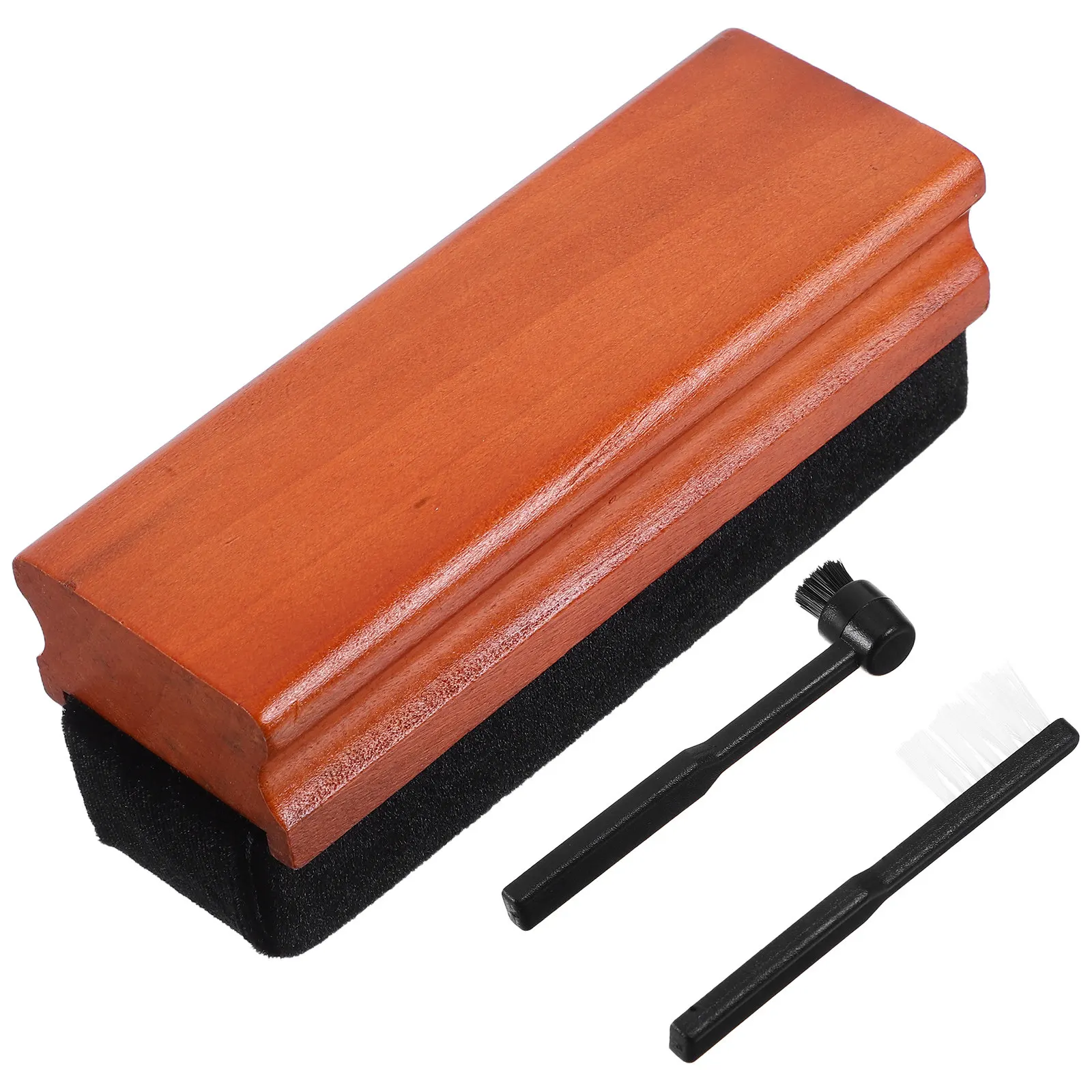 1Set Vinyl Record Cleaning Brush Static Remover Kit Wooden Handle Efficient Dust Cleaner for Turntable Album Accessories
