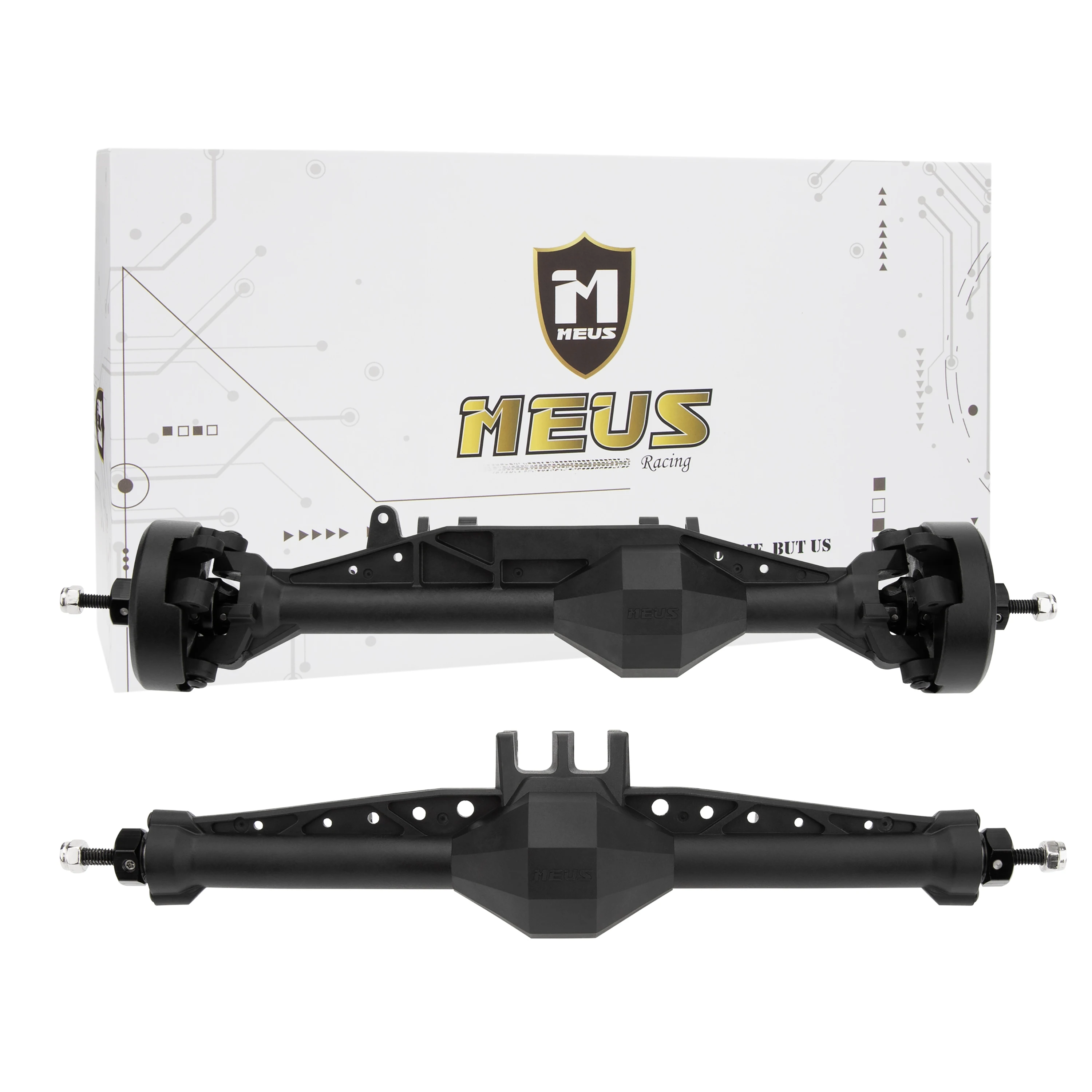 

MEUS RACING 1/10 Nylon ISO Stright Axles with Front Axle Counterweight for Axial Capra II SCX10 II and Other DIY 1/10 RC Crawler