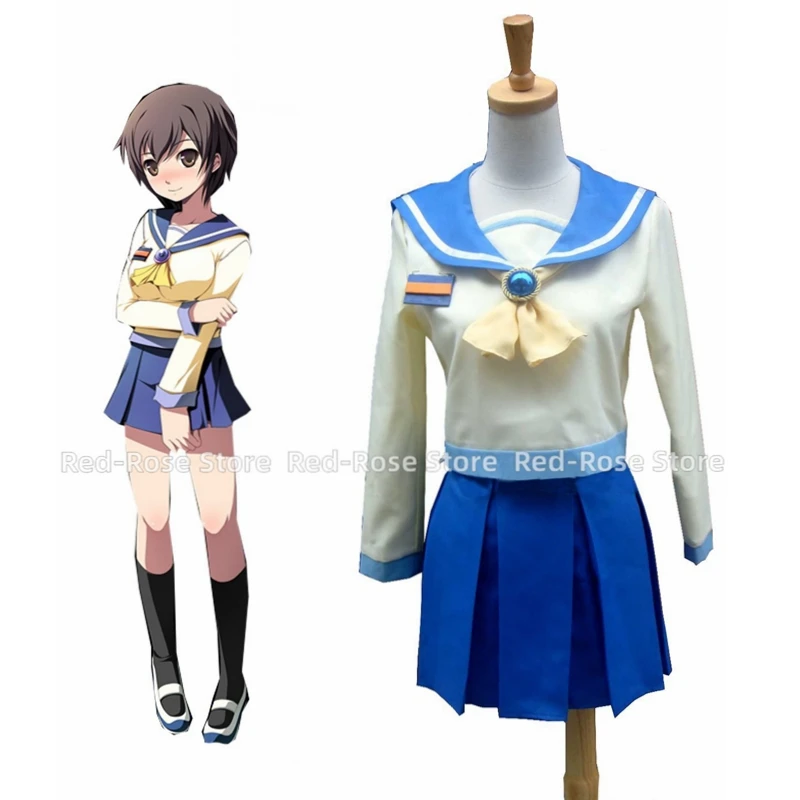 

Unisex Anime Cos Corpse Party Naomi Nakashima Cosplay Costumes Outfit Halloween Christmas Uniform Custom Size