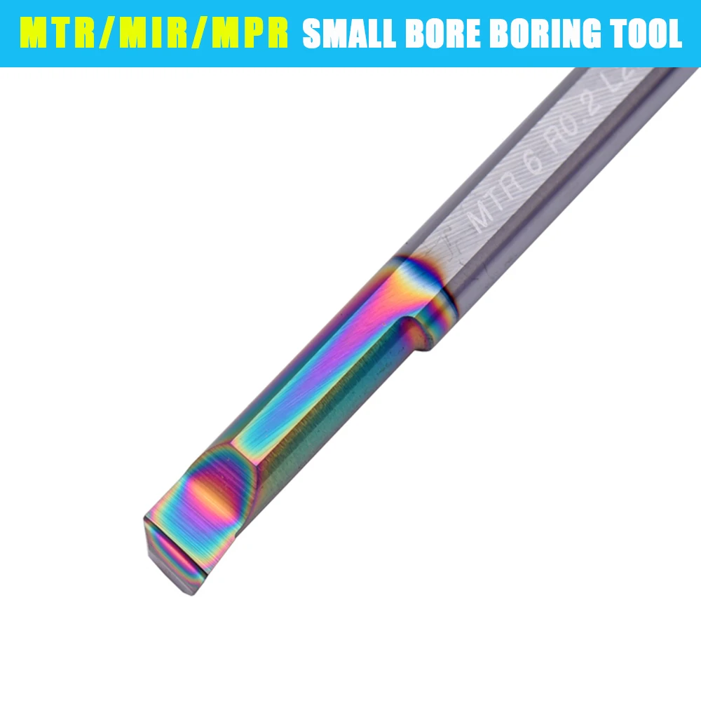 Imagem -05 - Carbide Turning Boring Cutter For Alumum Small Bore Boring Tool Inner Hole Thread Contour Machining Hrc65 Mtr Mpr Mir 6