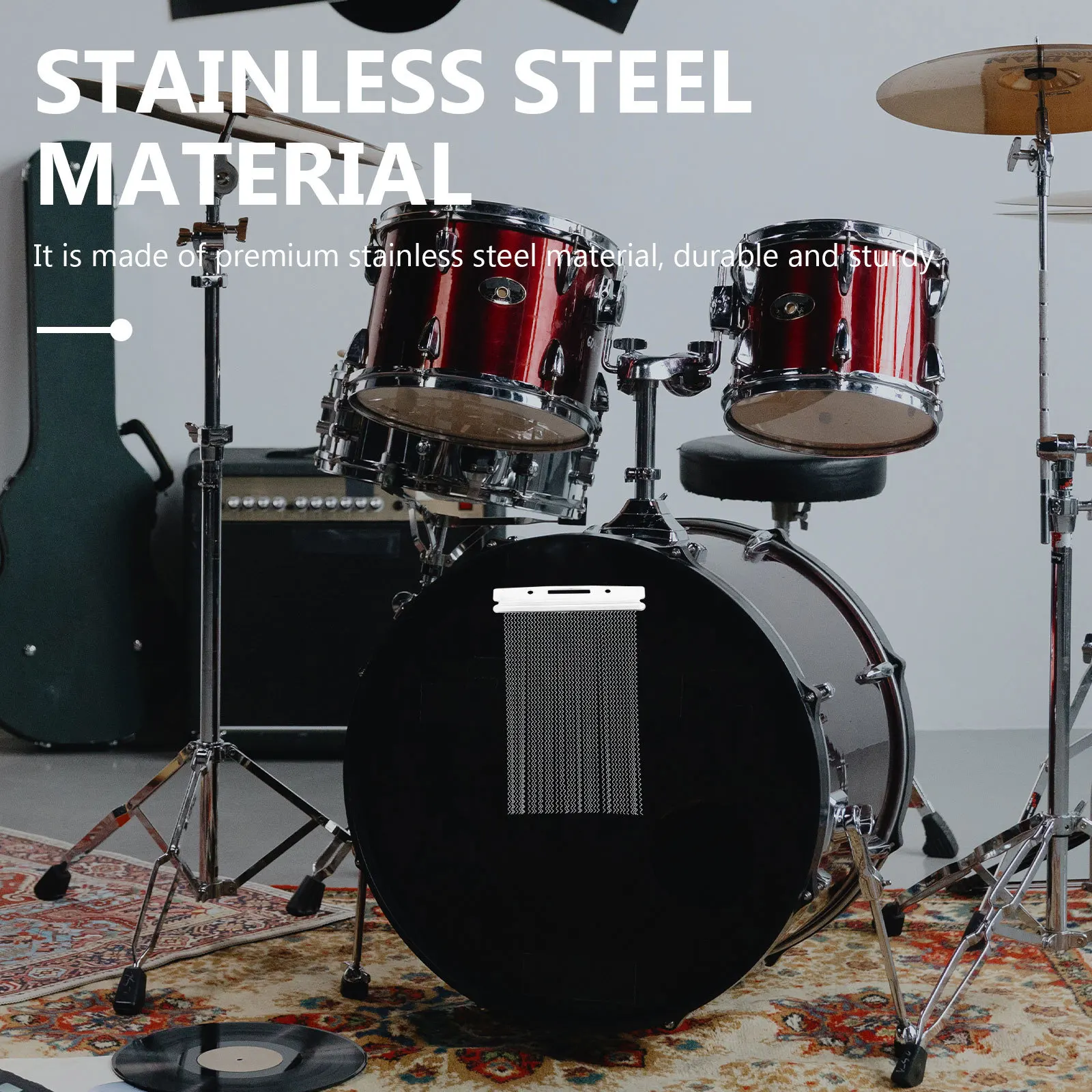 

Metal Snare Drum Wire 40 Strand Durable Iron Material Clear Sound Easy to Install Portable Accessory Snare Wire