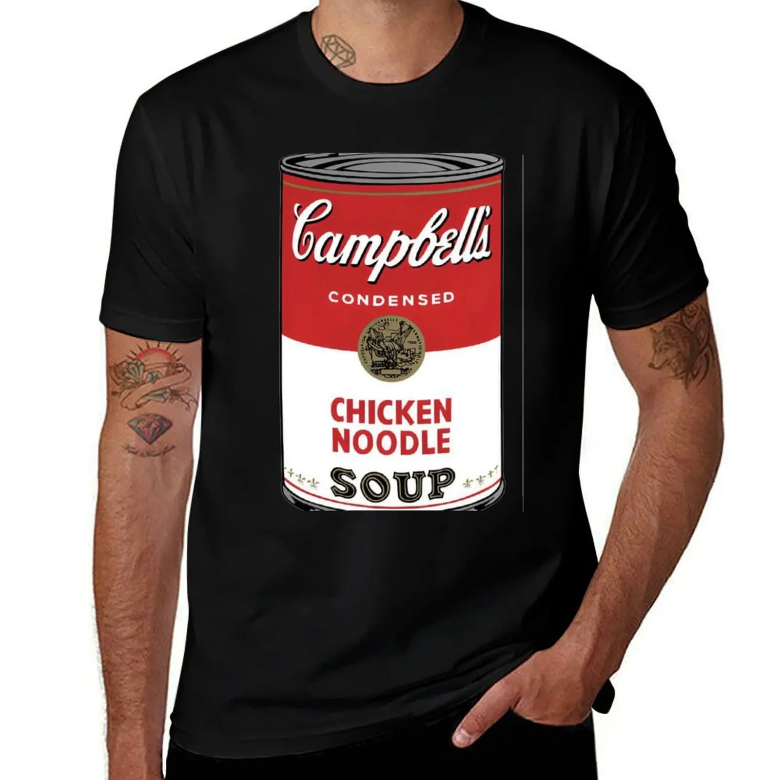 Vintage Campbell's Chicken Noodle soup T-Shirt Breathable Basic Cotton T-Shirt