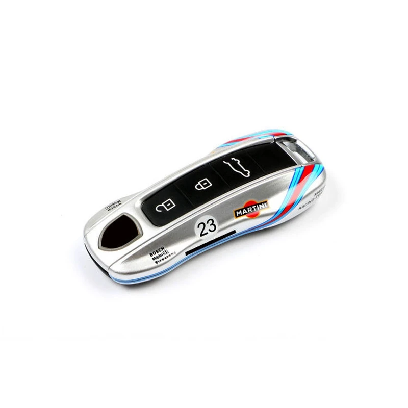 Dla Porsche Cayenne Panamera Cayman Macan Boxster 971 9YA 718 911 Pokrowiec na kluczyk zdalnego sterowania Racing styleRacing Keyless Hard Case — 2
