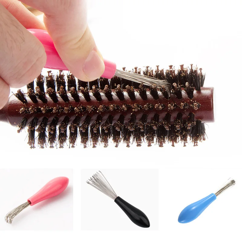 Comb Hair Brush Cleaner Plastic Metal Cleaning Remover Embedded Tool Remover Handle Hair Tangle Comb Hairdressing Accessories