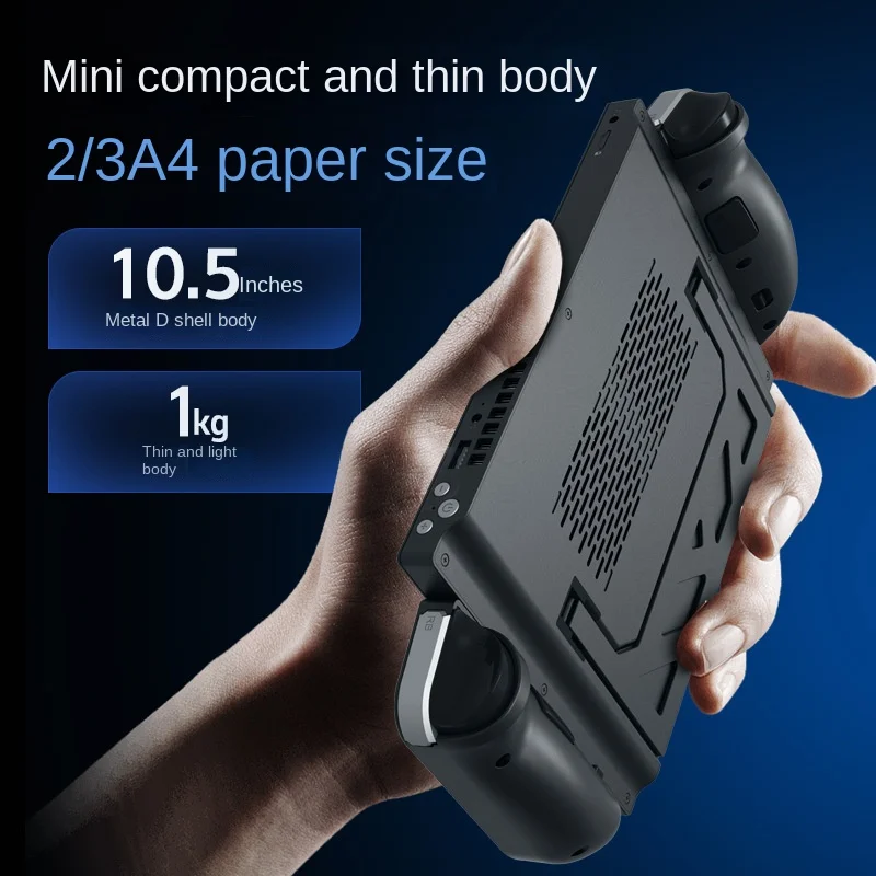 10.5" Windows Handheld Gaming console Touchscreen Laptop 16GB DDR4 512GB PCIe N95, 1920x1280 FHD, Detachable Gamepad