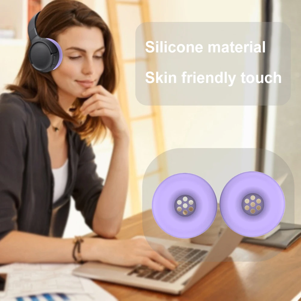 Silicone Earpad Covers Case for JBL Tune 520BT Headphones Ear Pads Cushions Waterproof Anti-Scratch Ear Pads Cover Protector