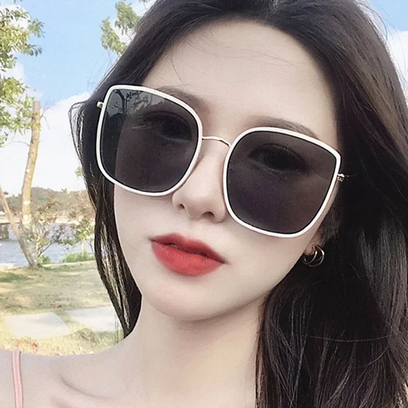Trendy Square Metal Pilot Women Sunglasses Luxury Men Sunglass Outdoor Driving Shade Sun Glasses Unisex UV400 Eyewear view 6